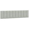 vidaXL Cuscino Testiera Hanko Grigio Chiaro 200 cm in Velluto
