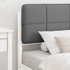 vidaXL Letto con Testiera Rivestita Grigio chiaro 80 x 200 cm