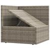vidaXL Set Divani da Giardino 4 pz con Cuscini in Polyrattan Grigio