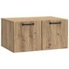 vidaXL Mobile Porta TV da Muro 59,5 x 41 x 30 cm Rovere Artigianale