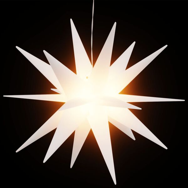 vidaXL Luci di Natale con LED 3 pz Pieghevoli Bianche 100 cm