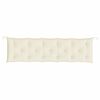 vidaXL Cuscino per Panca Giardino Crema 180x50x7 cm in Tessuto Oxford