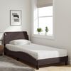 vidaXL Letto con Materasso Dover Marrone Scuro 90x200 cm in Tessuto