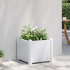 vidaXL Letto Rialzato da Giardino in PP Bianco 43x43x35 cm