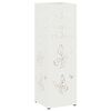 vidaXL Supporto per Ombrellone Bianco 15,5 x 15,5 x 49 cm Metallo