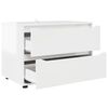 vidaXL Armadio Bianco Lucido 80 x 48 x 57 cm Legno multistrato