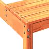 vidaXL Tavolo da Picnic Marrone Cera 110x134x75 cm Legno Massello Pino