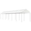 vidaXL Gazebo con Tetto Bianco 13,38x2,28x2,69 m in Polietilene