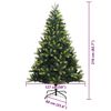 vidaXL Albero di Natale Artificiale a Cerniera con 300 LED 210 cm