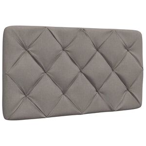 vidaXL Cuscino Testiera Tortora 80 cm in Tessuto