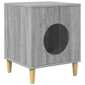 vidaXL Casa per Gatti Sonoma grigio 42,5 x 40 x 53 cm
