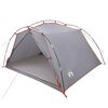 vidaXL Tenda a tunnel Grigio e arancione 4 persone