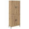 vidaXL Credenza Rovere artigianale 69,5 x 34 x 180 cm