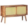 vidaXL Credenza 112x30x65 cm in Legno Massello di Mango