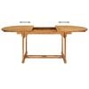 vidaXL Set da Pranzo da Giardino 7 pz in Legno Massello di Teak