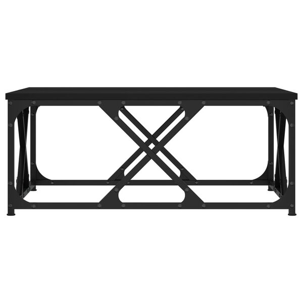 vidaXL Tavolino da Salotto Nero 70x70x30 cm in Legno Multistrato