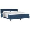 vidaXL Letto a molle con testiera Blu 200 x 180 cm Tessuto
