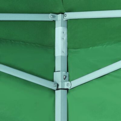 vidaXL Tenda Pieghevole con 2 Pareti 3x3 m Verde