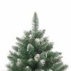 vidaXL Albero di Natale artificiale Verde 160 x 160 x 240 cm