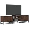 vidaXL Mobile TV Rovere Marrone 160x35x41 cm Legno Multistrato Metallo