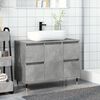 vidaXL Armadietto da Bagno Grigio Cemento 80x33x60cm Legno Multistrato