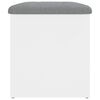 vidaXL Panca contenitore bianca 62x42x45 cm in legno ingegnerizzato