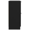 vidaXL Credenza Nera 60x30x70 cm in Legno Multistrato