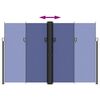 vidaXL Tenda da Sole Laterale Retrattile Blu 220x1200 cm