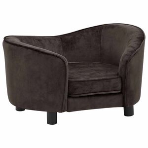 vidaXL Divano per Cani Marrone 69x49x40 cm in Peluche