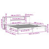 vidaXL Letto Libreria senza Materasso Marrone Cera 180x200 cm in Pino