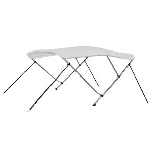 vidaXL Bimini di Prua con Tendalino a 3 Archi Bianco 183x140x137 cm