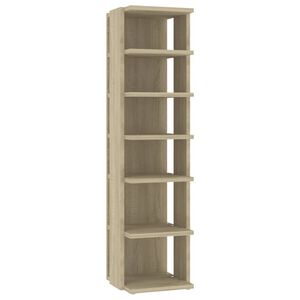 vidaXL Scarpiera Rovere Sonoma 27,5x27x102 cm in Legno Multistrato
