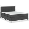 vidaXL Letto a Molle Grigio Scuro in Tessuto 180x200 cm