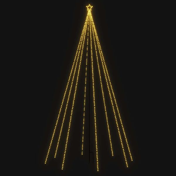 vidaXL Albero di Natale Cascata Luci LED Interni Esterni 400 LED 2,5 m