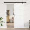 vidaXL Porta scorrevole ORKDAL Bianco 93 x 232 cm Pino massello