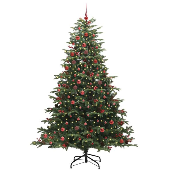 vidaXL Albero di Natale artificiale con 300 LED Verde 210 cm