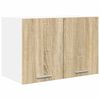 vidaXL Armadio pensile 2 pcs Quercia Sonoma e Bianca 60 x 31 x 40 cm