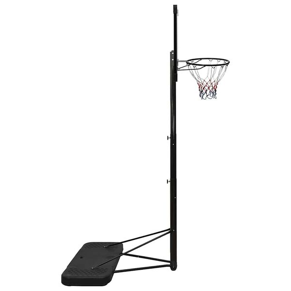 vidaXL Supporto per Pallacanestro Trasparente 256-361 cm Policarbonato