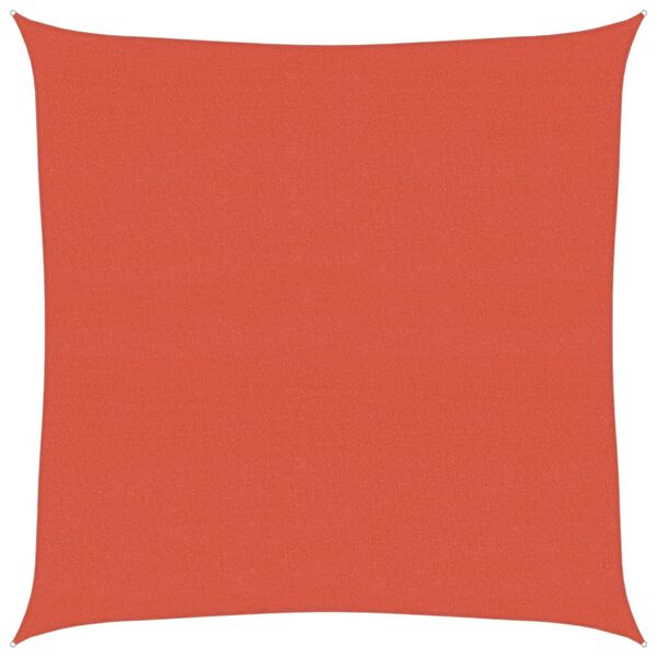 vidaXL Vela Parasole 160 g/m&sup2; Terracotta 6x6 m in HDPE