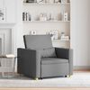 vidaXL Divano letto estraibile singolo Grigio scuro 90 x 165 x 87 cm