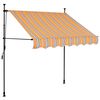 vidaXL Tenda da Sole Retrattile Manuale con LED 150 cm Gialla e Blu