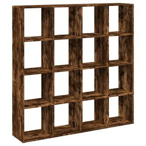vidaXL Libreria Rovere Fumo 137,5x29x137,5 cm in Legno Multistrato