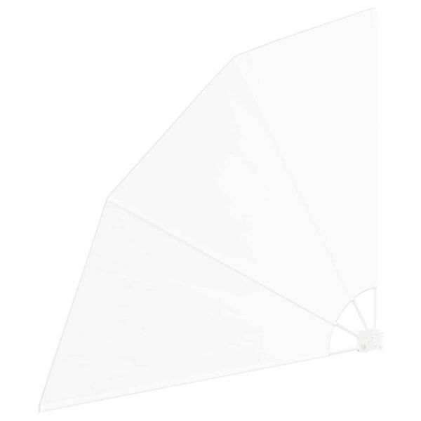 vidaXL Schermo di Privacy per Balcone Bianco 160 x 160 cm Poliestere