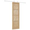vidaXL Porta scorrevole Naturale e Bianco 61 x 198,5 cm