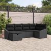 vidaXL Set di divani con cuscino 7 pcs polyrattan