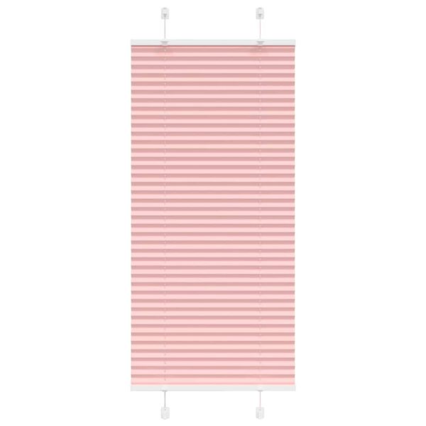 vidaXL Tenda Plissettata Rosa 60x150 cm Larghezza Tessuto 59,4 cm