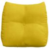 vidaXL Cuscino per Schiena Giallo 45 x 24 x 50 cm Velluto