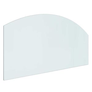 vidaXL Piastra in vetro per camino Trasparente 100 x 50 cm Vetro
