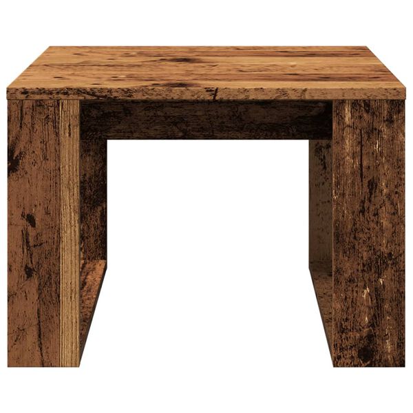 vidaXL Tavolino Legno Antico 50x50x35 cm in Truciolato