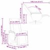 vidaXL Poltrona reclinabile con massaggio Bianco 71 x 90 x 105 cm